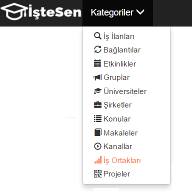 İş Ortakları Sayfasına Erişim